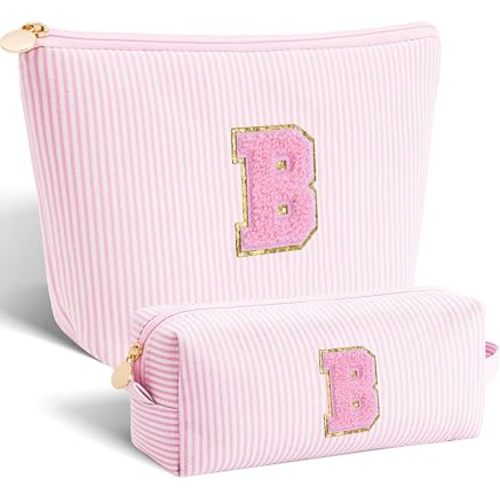 Gifts for Teen Girls Women - Birthday Gifts for 10 11 12 13 14 15 16 17 18 Years Old Girl,Makeup Bag Cosmetic Bag,Teacher Gift Trendy Stuff Toiletry Bag - Pink,B