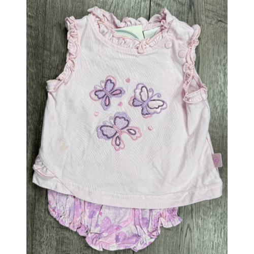 Baby Girl Clothes New Koala Baby 0-3 Month 2pc Pink Butterfly Outfit