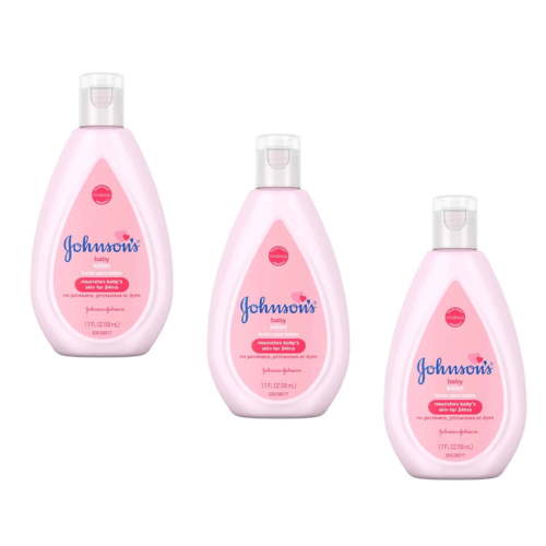 Johnson's Baby Lotion Travel Size 1.7 oz (50ml) - Pack of 3