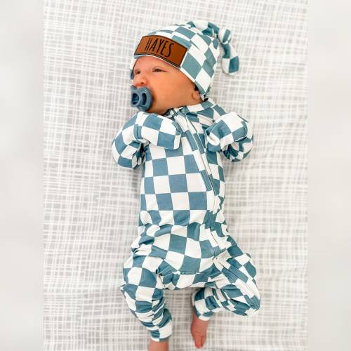 Baby Boy Coming Home Outfit | Personalized Zipper Romper Set | Newborn Going Home Outfit | Baby Shower Gift | Hospital Outfit