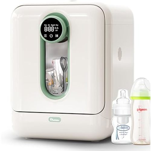 IAGREEA Baby Bottle Washer, Sterilizer and Dryer, All-in-One Pro Cleaning Machine for Bottles, Pump Parts & Baby Essentials, Effortless Care, Replaces Hand Washing, BPA-Free, 72-Hour Storage