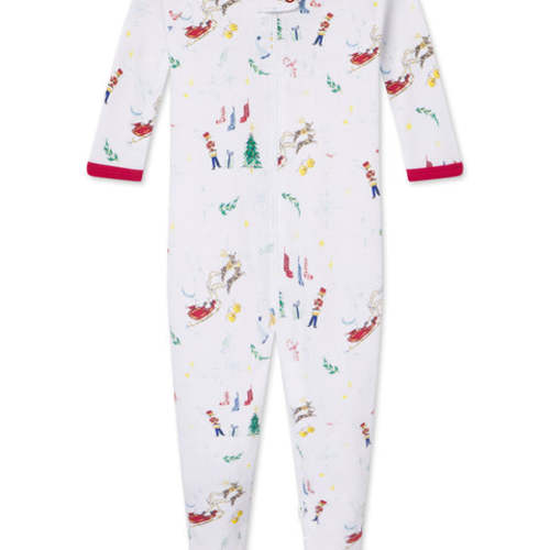 LAKE | Baby | Pima Cotton Pajamas | Night Before Christmas Baby Sleeper