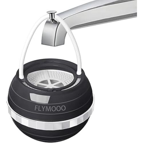 Bath Filter for Tub, Bathtub Faucet Water Filter with 8 Stages & 2,500 Gallons of Filtration to Reduce Contaminants for Softer, Smoother Skin (Black)