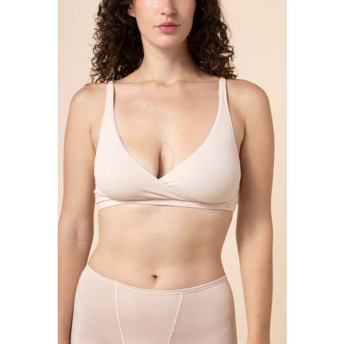 Women's Cross Front Bralette in Blonde