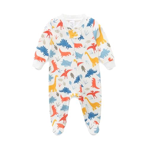 Unisex Baby Boy and Girl Zipper Onesie Toddler Footie One-Piece Infant Romper Jumpsuit