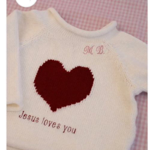 Jesus Loves You Sweater – Pink Sparrow