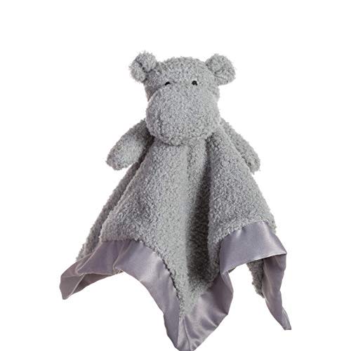 Apricot Lamb Stuffed Animals Hippo Security Blanket Infant Nursery Character Blanket Luxury Snuggler Plush Baby Lovey(Hippo)