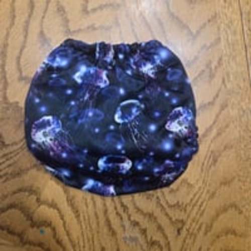 Mama Koala Jellyfish Exclusive One Size Pocket Cloth Diaper Blue Purple