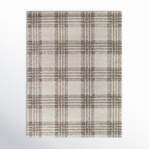 Kage Monte Brown/Gray/Black Classic Plaid Area Rug