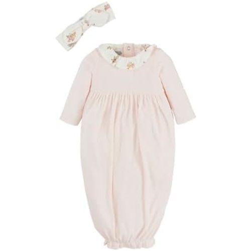 Mud Pie Baby Girls' Mud Pie Children's Ivory Pointelle Gown