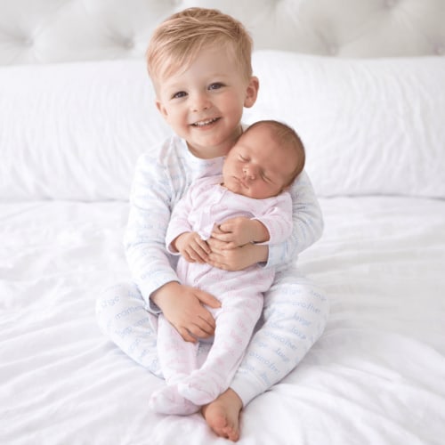 Big Brother & Little Sister Pajamas and Footie Gift Set