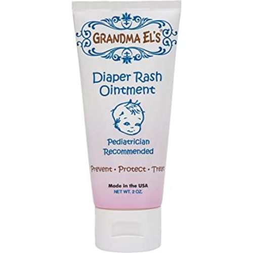Grandma El's Diaper Rash Ointment Helps in Healing Irritating Chaping Relieve & Prevent Diaper Rash Soothens & Soften baby's SKin, 2 Ounce Tube