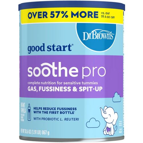 Good Start Dr. Brown's Soothe Pro Powder Formula - 30.6oz: Infant, Milk-Based, Unflavored, Mix