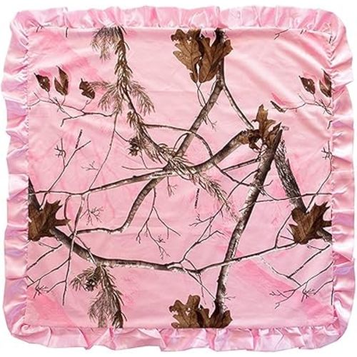 Carstens Realtree AP Baby Blanket, Pink, 34" x 34"