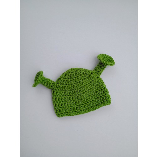 Crochet Shrek Inspired Hat/ Baby, Infant, Toddler, Child, Adult Ogre Beanie/ Swamp Creature Cosplay