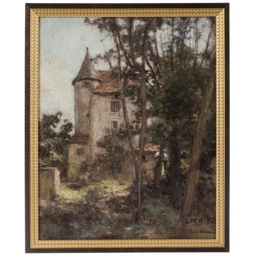Castle In Forest Wood Wall Decor