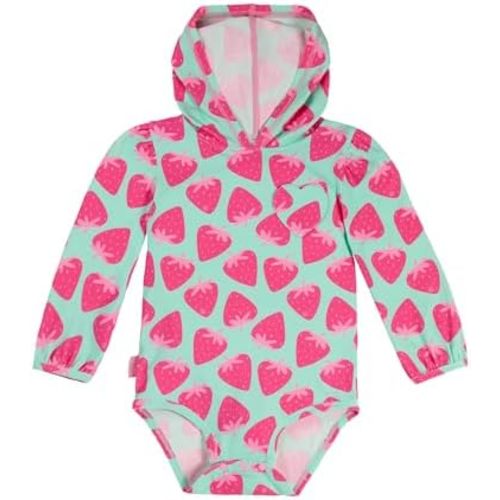 UV SKINZ Baby Girl Hooded Sunzie, UPF 50+ Protection
