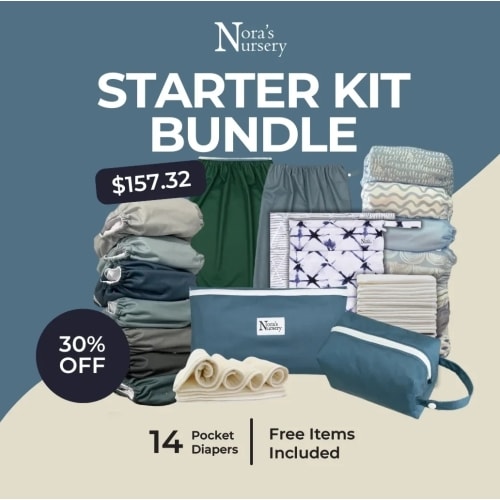 Cloth Diaper Starter Kit - Blue
