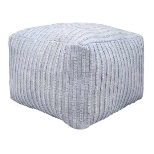 Bubble Dot Pouf, Chambray