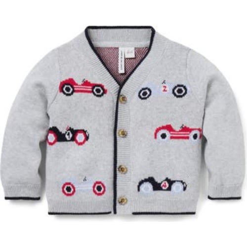 Baby Race Car Cardigan, 0-3M