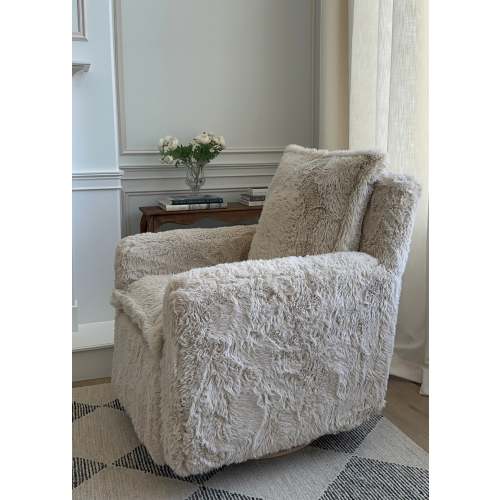 Aussie Faux Hide | Flynn | Swivel Nursery Recliner | Oilo™ Studio