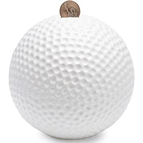 Ceramic Golf Piggy Bank for Boys,Sports Coin Bank, Money Box -M