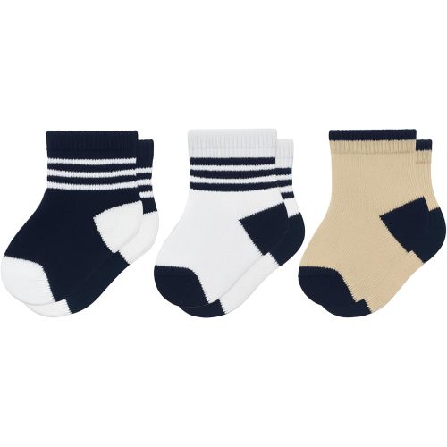 Baby Toddler Ankle Socks 3 Pairs | Seamless Soft Cotton Crew Socks for Boys & Girls | Newborn Infant Kids Breathable Sock Set
