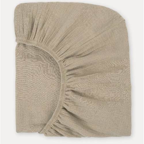 Latte Organic Muslin Cotton Crib Sheet