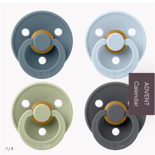 BIBS Colour 4 PACK Pacifiers - Petrol/Sage/Baby Blue/Iron – Bibsworld store US