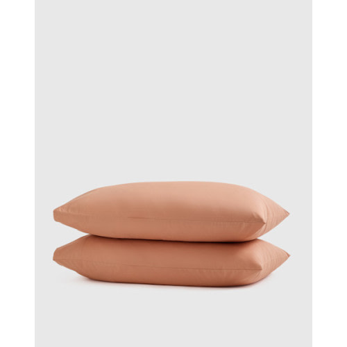 Organic Crisp Percale Pillowcase Set | Quince in Fig