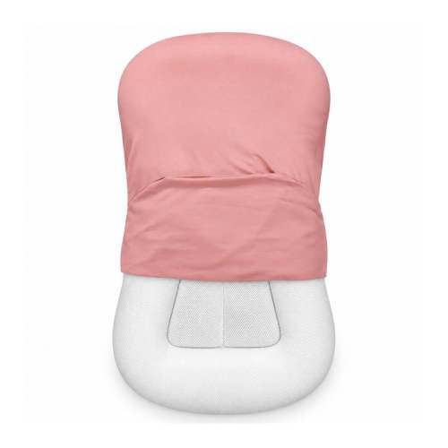 Gofinoday Baby Lounger Pillow for Newborns 0-12 Months, Portable with Removable Cover, Blush Pink