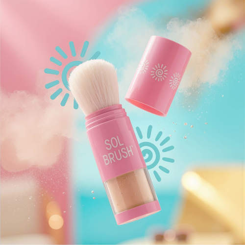 Sol Brush SPF 50 - Largest Mineral Sunscreen Brush – SolBrush