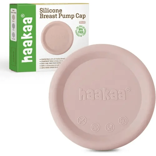 haakaa Manual Breast Pump Cap (Blush) - Made of Premium Grade Silicone, Suitable for All haakaa Breast Pump