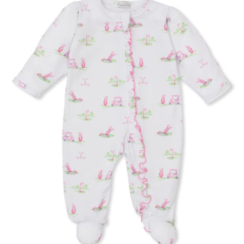 Fairway Foursome Pink Zip Footie