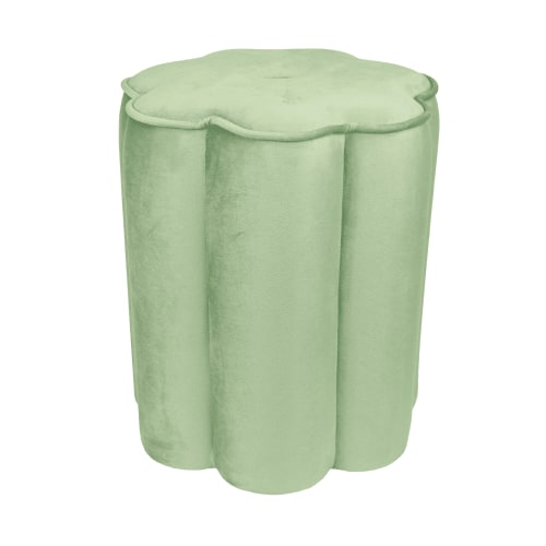 Mainstays Kids Petal Ottoman in Frosty Spruce Foam Seating for Children