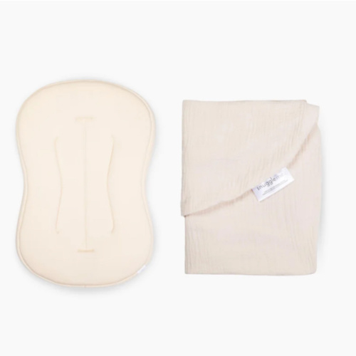 Lounger Curve + Muslin Cover Set | Natural