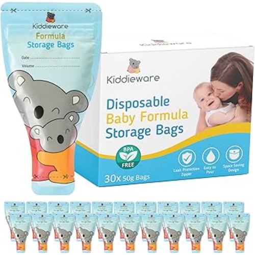 30 Pack Baby Formula Storage Bags Dispenser Disposable Baby Formula Container