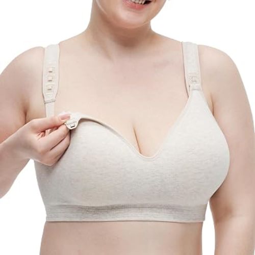 Momcozy Busty U.S. Cotton Nursing Bras for Breastfeeding Maternity Bra