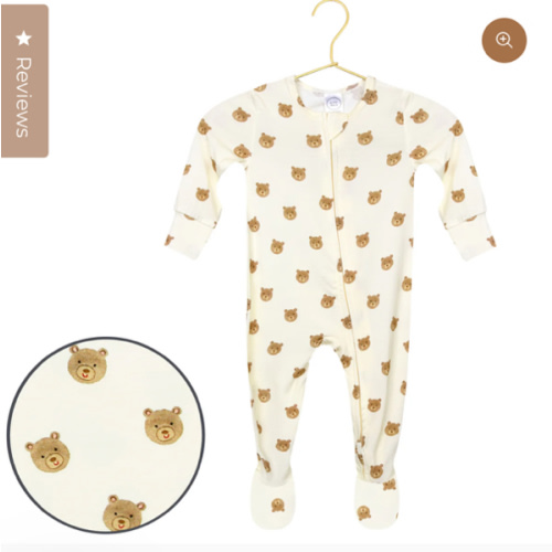 Teddy Zipper Footies
