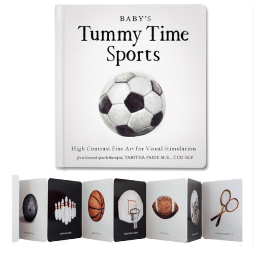 Baby's Tummy Time Sports: High-Contrast Fine Art for Visual Stimulation (Tabitha Paige Children's Book Series)