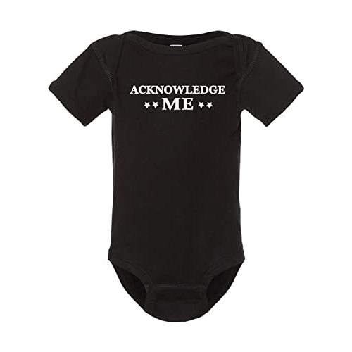Mari Kyrios Roman the Tribal Chief Acknowledge Me Wrestling Cotton Baby One Piece & Infant Bodysuit Black