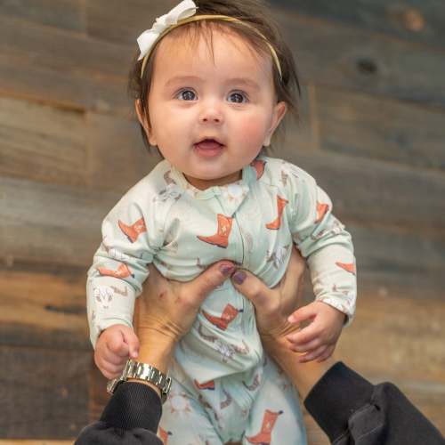 Bulls Boots Lasso Western Zipper Footie