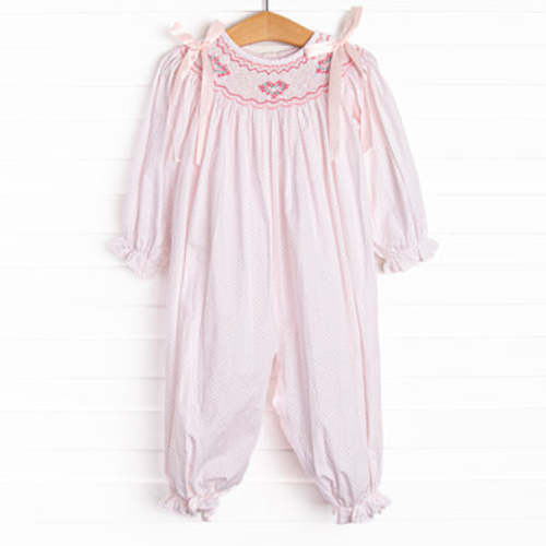 Decorative Delivery Smocked Romper, Pink – Stitchy Fish