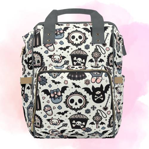 Goth Baby Gothic Gift Diaper Backpack. Goth Baby. New Baby Gift. Nappy Bag. Witchy Celestial Baby Bag. Gothic Newborn. Baby Shower.
