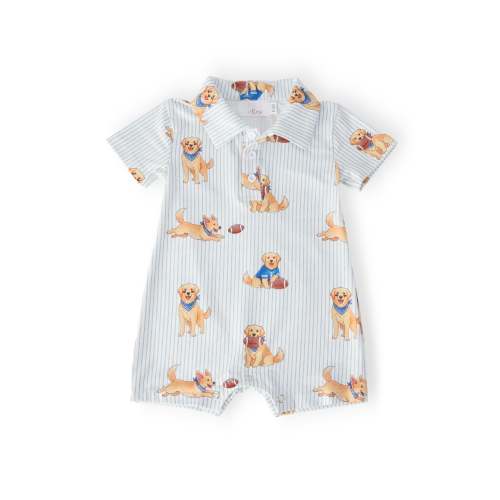 Quarter-Bark Polo Shorty One-Piece