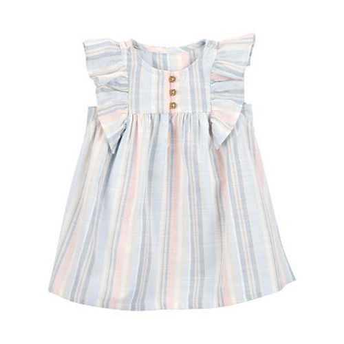 Baby Girls Carter's Striped Flutter Sleeve Dress
