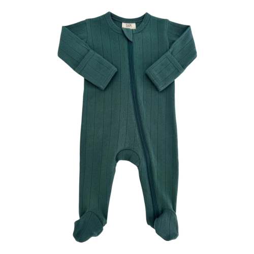 Pine Pointelle 2 Way Zip