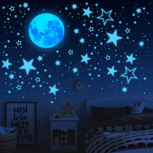 Isabelle & Max™ Glow in the Dark Stars 1098 - Piece Set Wall Decal & Reviews | Wayfair
