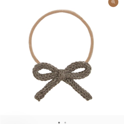 Crochet Bow - Cocoa Headband