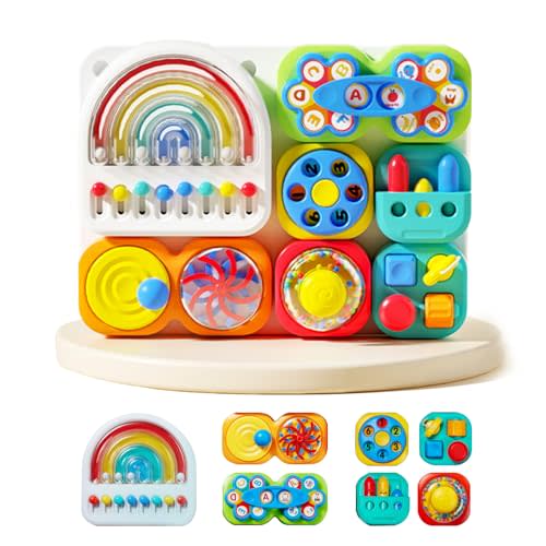 Busy Board 3.0 Detachable & Assemblable Toy for Toddlers 1+ | Portable Learning Activity Board with 7 Travel-Friendly Tools, Fine Motor Skills Development